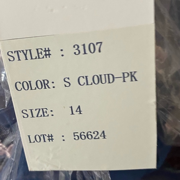 NWT Alyce Paris 3107 Floral Bodice Open Back Evening Gown Size 14. - Picture 14 of 14